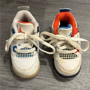 Nike Air Jordan 4 Retro Toddler Sneakers • Size 6C • Mismatched Pair, Unisex